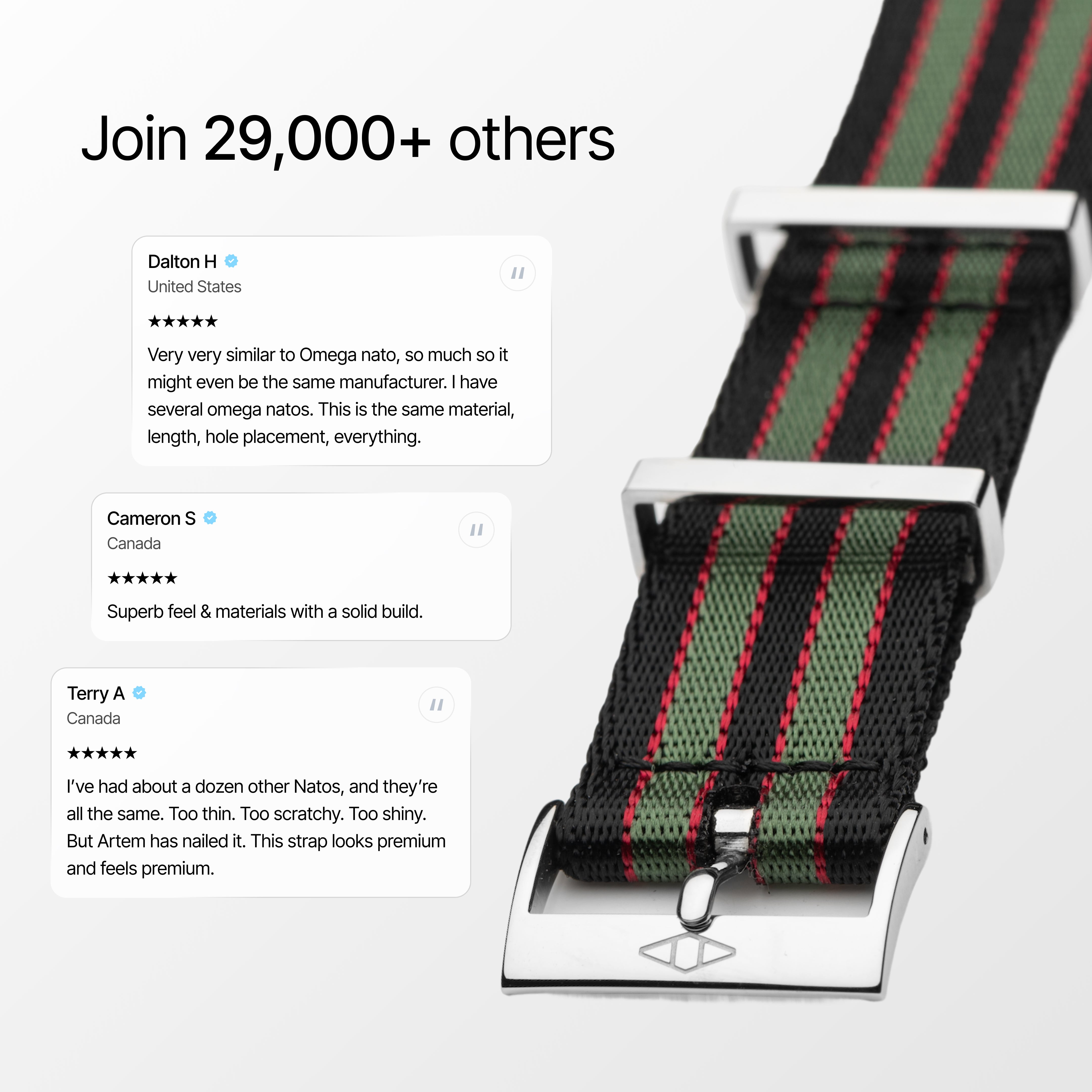 Vintage Bond Nylon Watch Strap