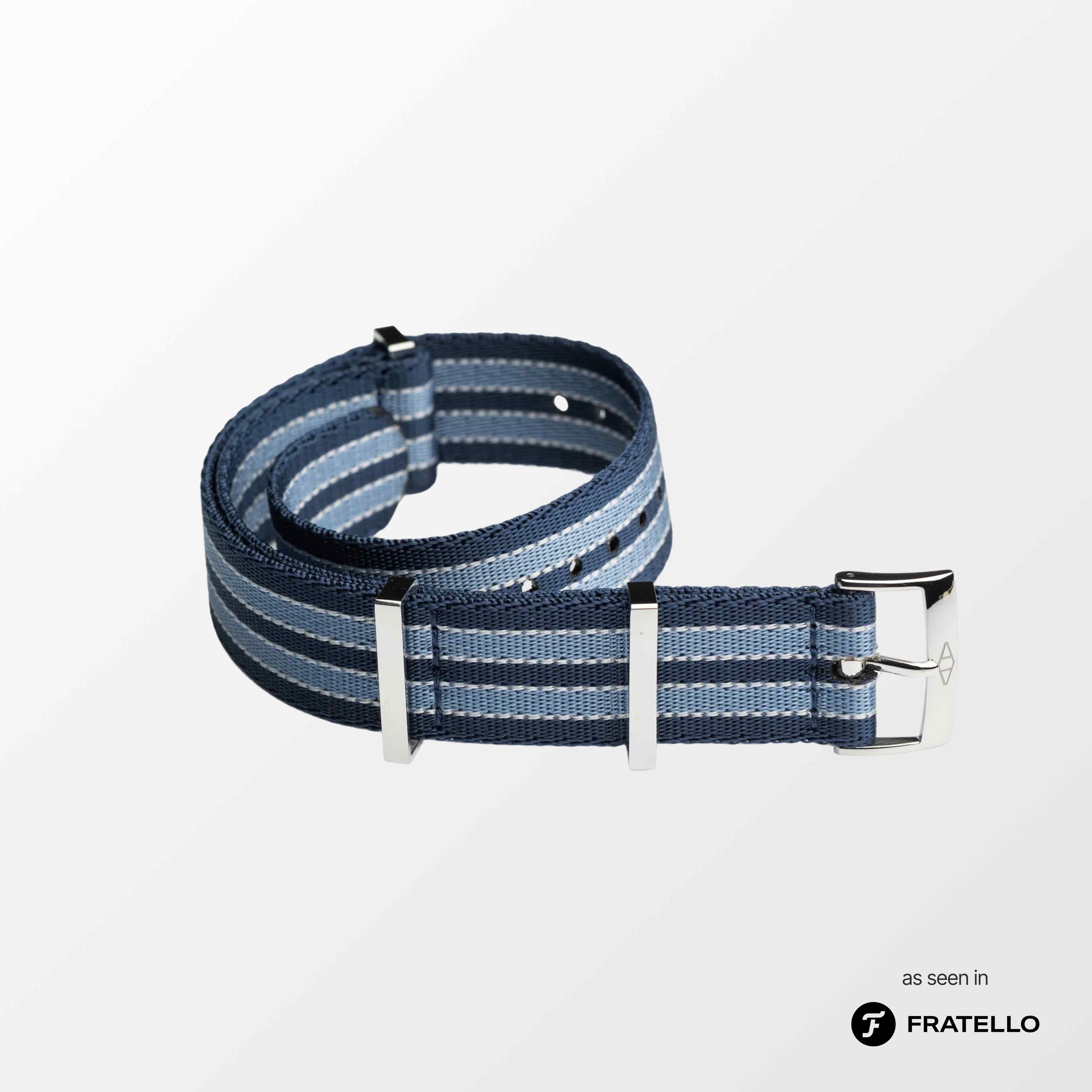 Summer Blue Nylon Watch Strap