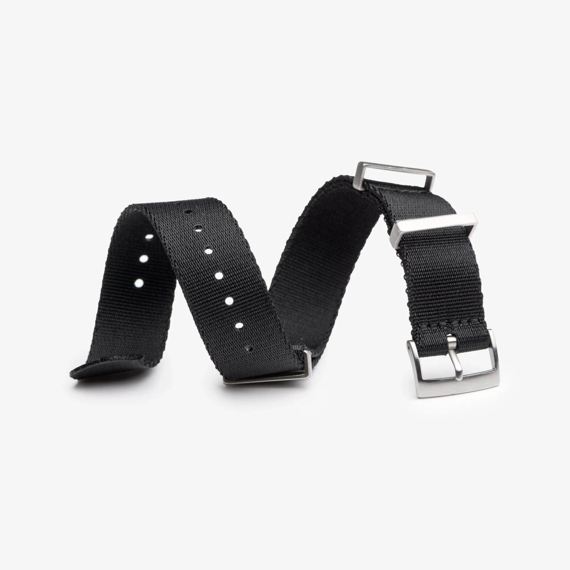 Black Nylon Watch Strap