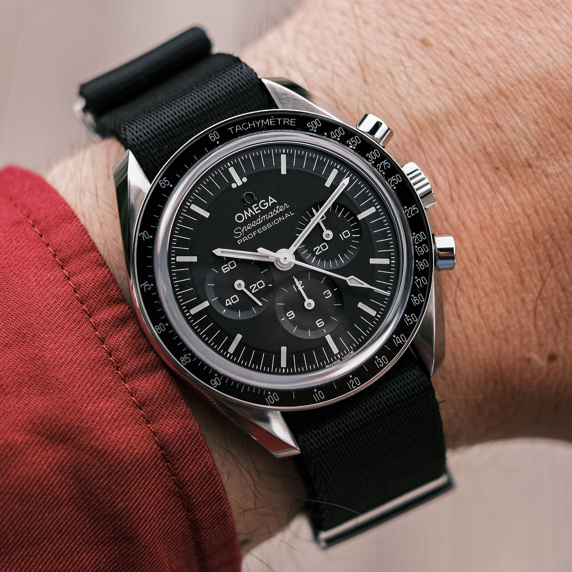 Black Nylon Watch Strap