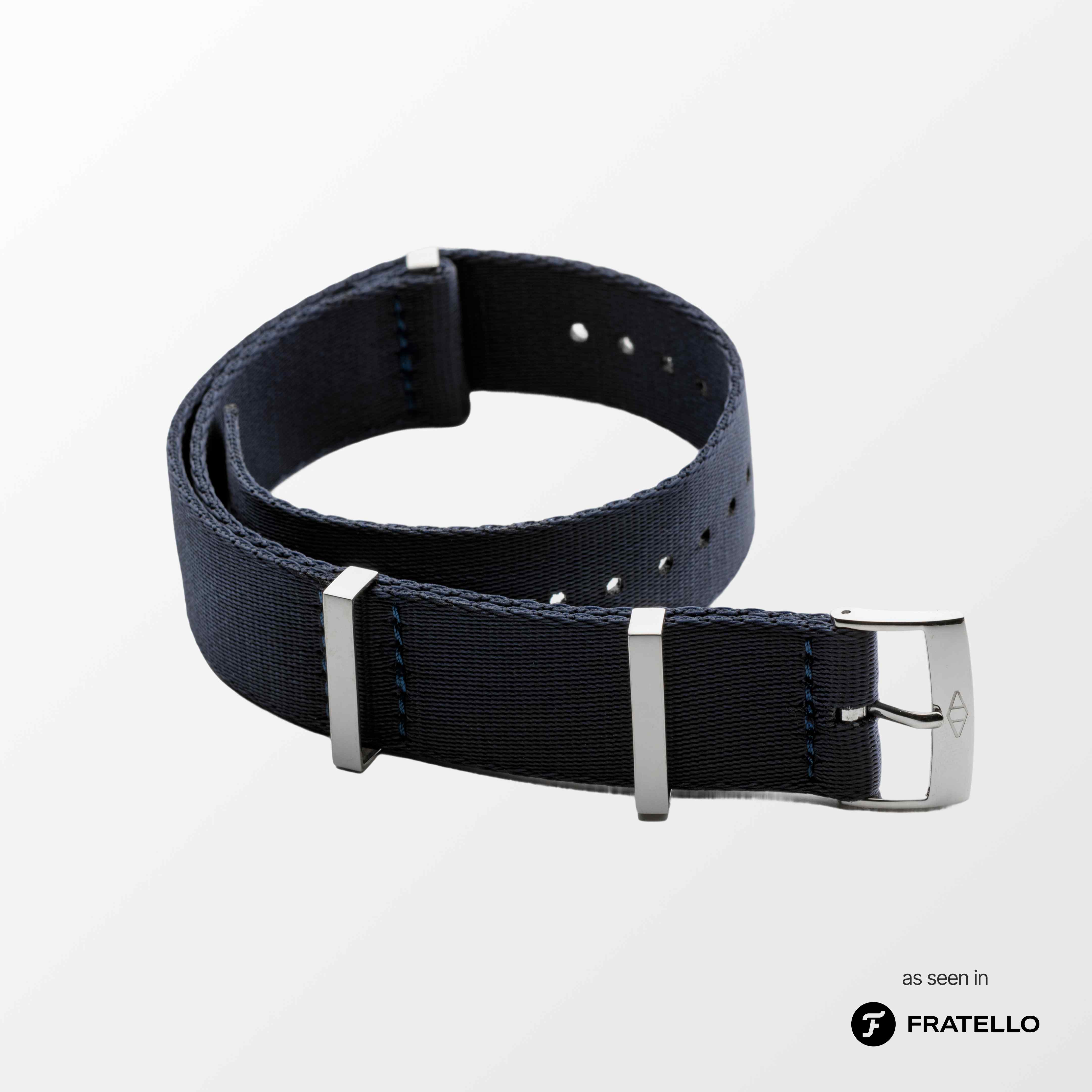 Navy Blue Nylon Watch Strap