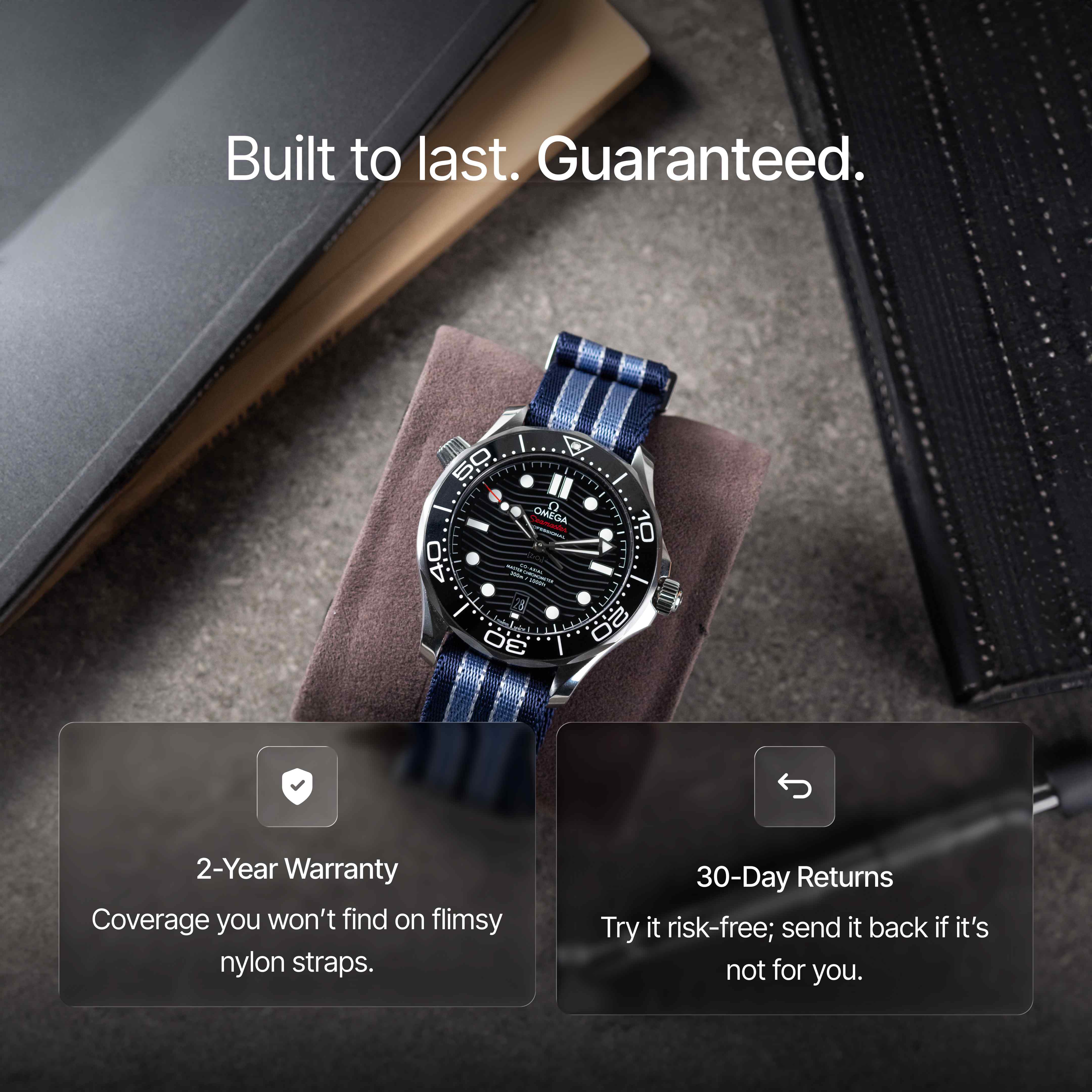 Summer Blue  Nylon Watch Strap
