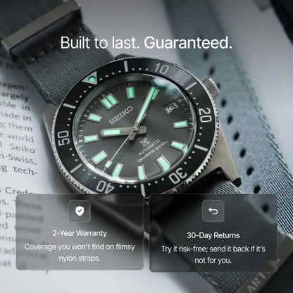 Grey Nylon Watch Strap
