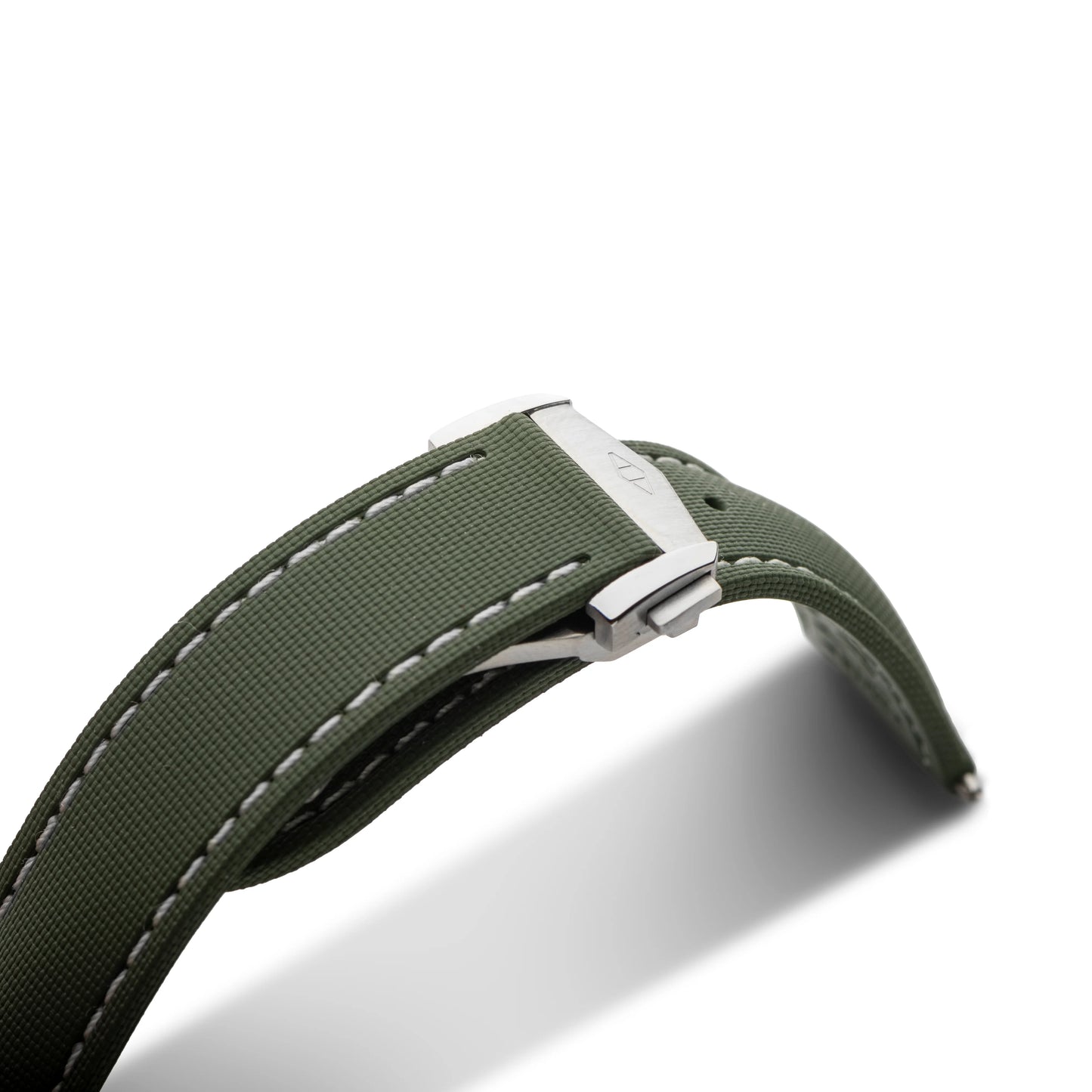 Loop-less™ HydroFlex™ | Orbital Moss Edition | Green Strap with White Stitching