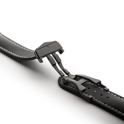 Loop-less™ HydroFlex™ | Event Horizon Edition | Black Strap with White Stitching