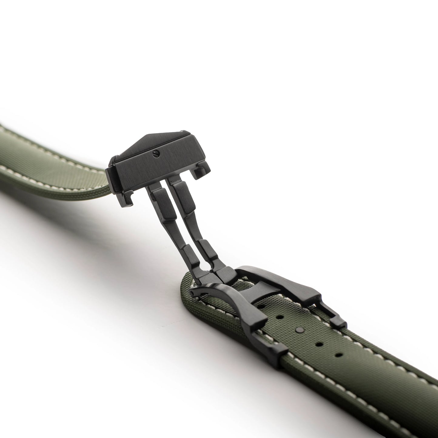 Loop-less™ HydroFlex™ | Orbital Moss Edition | Green Strap with White Stitching