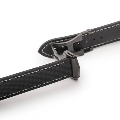 Loop-less™ HydroFlex™ | Event Horizon Edition | Black Strap with White Stitching