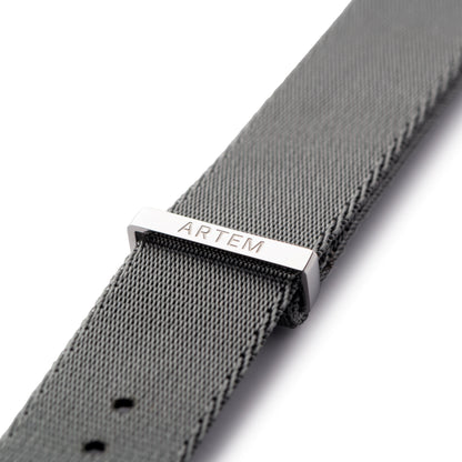 Grey Nylon Watch Strap