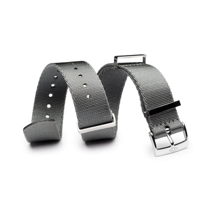 Grey Nylon Watch Strap