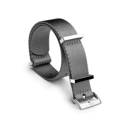 Grey Nylon Watch Strap