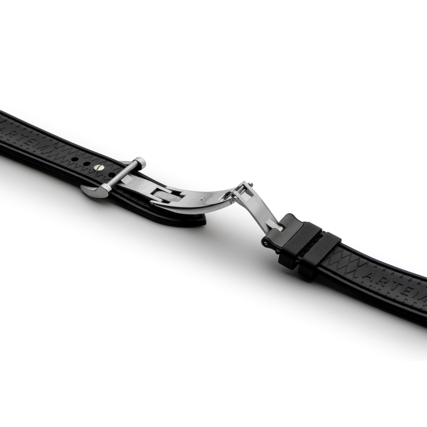 HydroFlex™ Grey Hybrid FKM Watch Strap With Grey Stitching