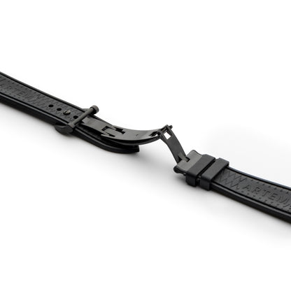 HydroFlex™ Grey Hybrid FKM Watch Strap With Grey Stitching