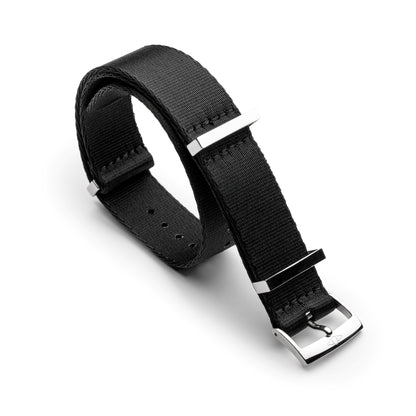 Black Nylon Watch Strap