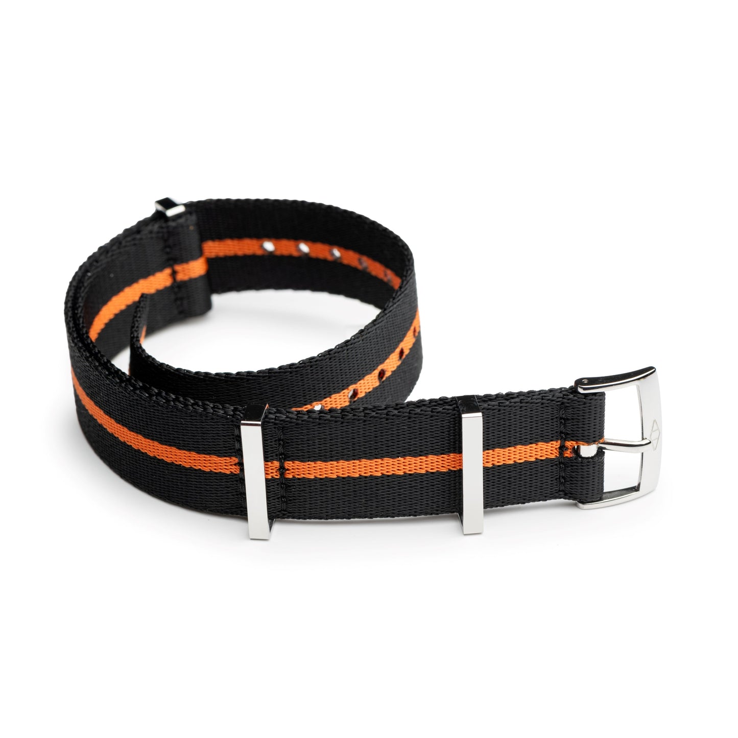 🎁 Orange Pin Stripe Nylon Watch Strap (100% off)