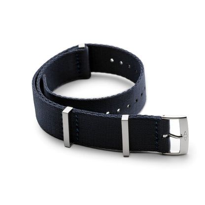 Navy Blue Nylon Watch Strap